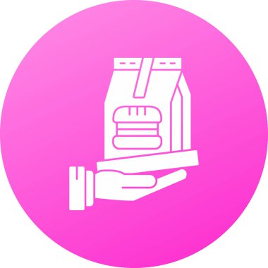 Gıda simgesinin vektör illüstrasyonu