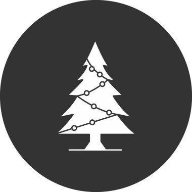 Noel ağacı vektör simgesi