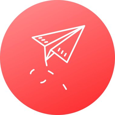 kağıt düzlem vektör simgesi