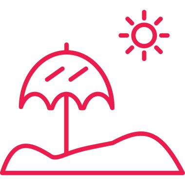 Güneş Simgesi Vektör illüstrasyonu