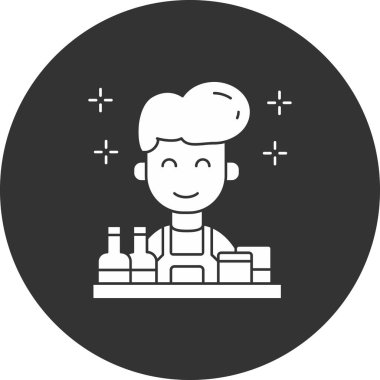 şef vektör çizgisi tasarımı