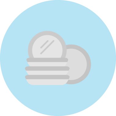 Bulut simgesi. Düz çizim. vektör illüstrasyonu