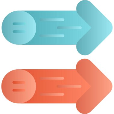 Yön yönü ok yön simgesi düz biçimli