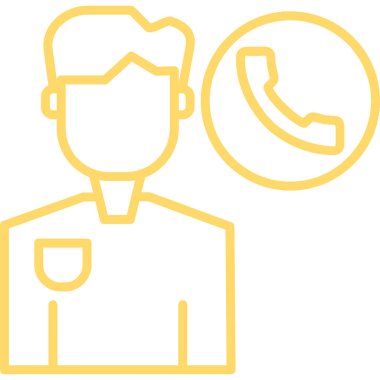 Çağrı merkezi ikon vektör illüstrasyonu