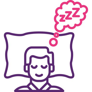 Yastığın üzerinde uyuyan adam