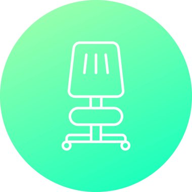 Ofis koltuğu ikonu. vektör illüstrasyonu
