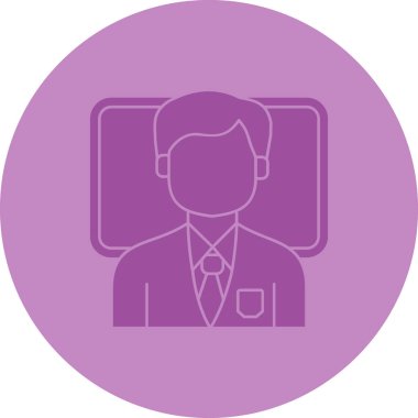 evrak çantası ile işadamı vektör çizim