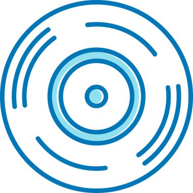 CD mi? Web simgesi basit illüstrasyon