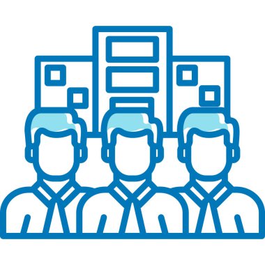 grup toplantı vektör simgesi