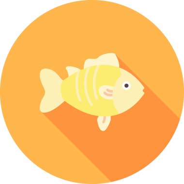 balık simgesi vektör illüstrasyonu