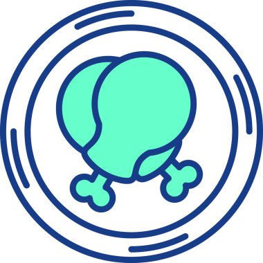 Gıda simgesinin vektör illüstrasyonu