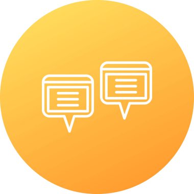 Vektör sohbet simgesi illüstrasyonu