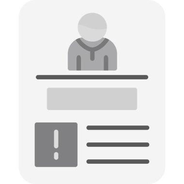 kimliği rozet simge vektör çizim