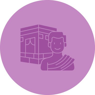 Sakallı bir adamın vektör çizimi