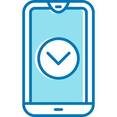 Akıllı telefon. Web simgesi basit illüstrasyon