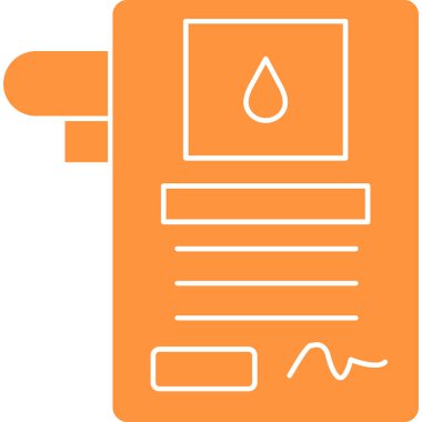 Yağ yakıt tankı simgesi