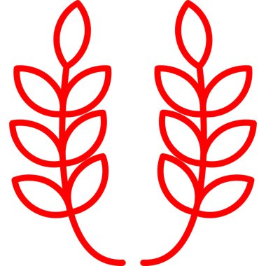 Buğday. Web simgesi basit tasarım