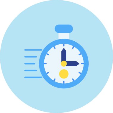 Saat. Web simgesi basit illüstrasyon