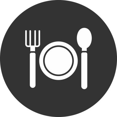 Restoran simgesi vektör illüstrasyonu