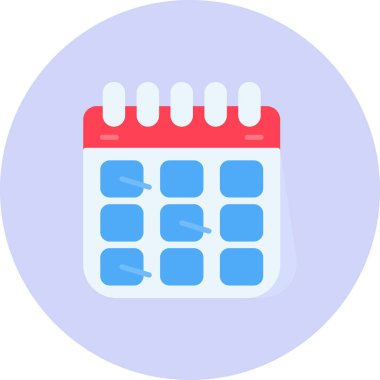 Takvim. Web simgesi basit illüstrasyon