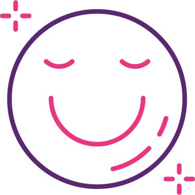 Gülen surat. Basit illüstrasyon