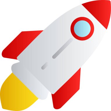 Roketli bir roketin vektör çizimi