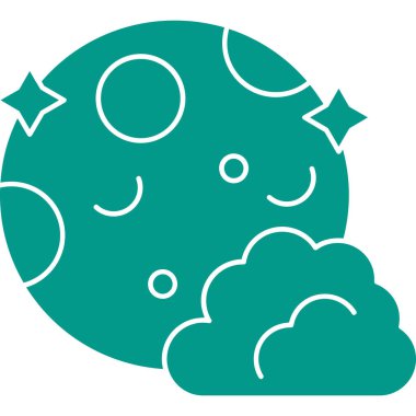 Bulut. Web simgesi basit illüstrasyon