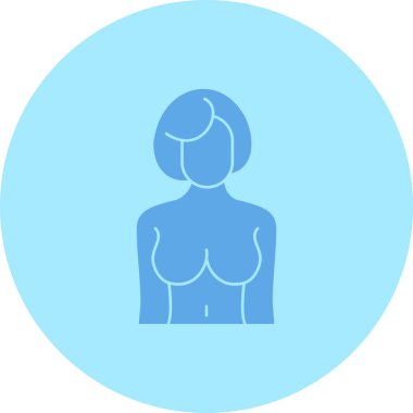 Göğüs. Web simgesi basit illüstrasyon