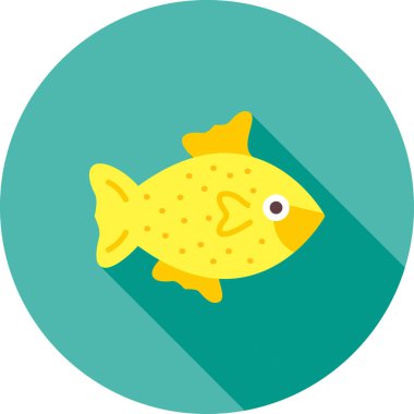 Balık simgesinin vektör illüstrasyonu