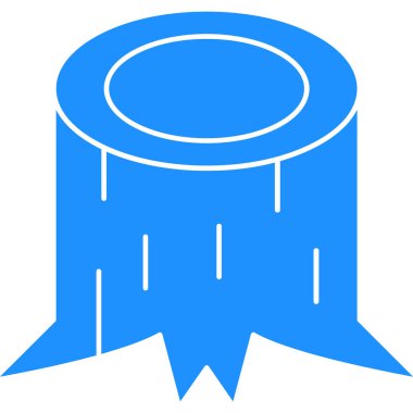 Uzun gölgeli mavi simge