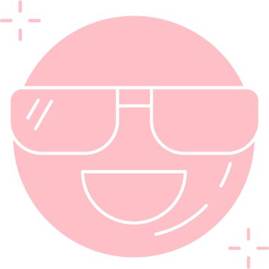 güneş gözlüğü ikonu vektör illüstrasyonu