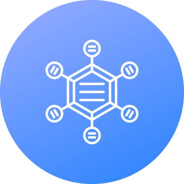 Molekül simgesi vektör illüstrasyonu