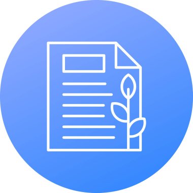 Belge. Web simgesi basit illüstrasyon