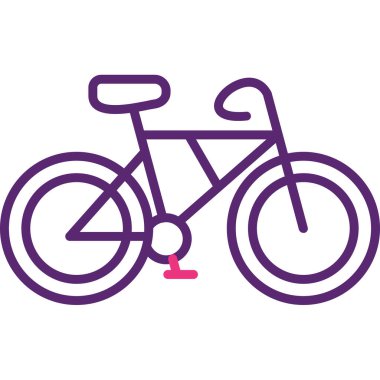 bisiklet ikonu vektör illüstrasyonu