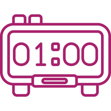 Saat simgesinin vektör illüstrasyonu