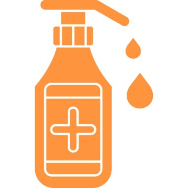 Bir şişe sıvı sabun. vektör illüstrasyonu