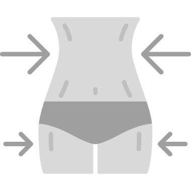 Düz renk dizaynlı kadın iç çamaşırı simgesi.