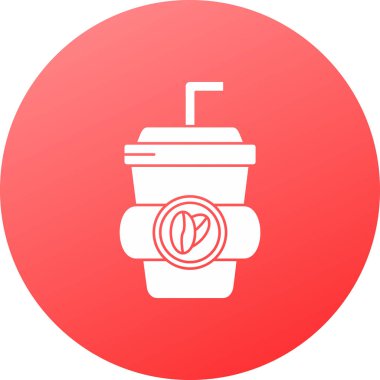 Kahve simgesinin vektör illüstrasyonu