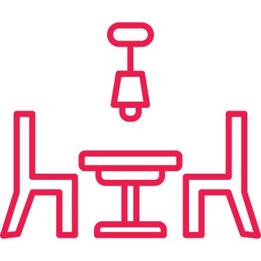 sandalye simgesi çizimi