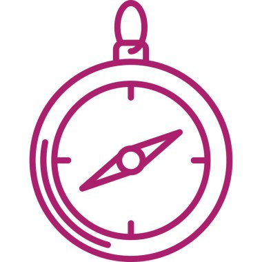 Pusula. Web simgesi basit illüstrasyon