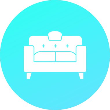 kanepe ikonu vektör illüstrasyonu