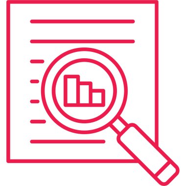 İş Analizi Modern simge, vektör illüstrasyonu