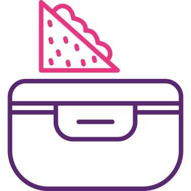 Kek. Web simgesi basit illüstrasyon