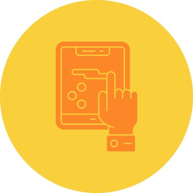 - Telefon. Web simgesi basit illüstrasyon