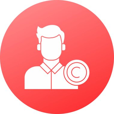 avatar vektör çember çizgisi simgesi tasarımı