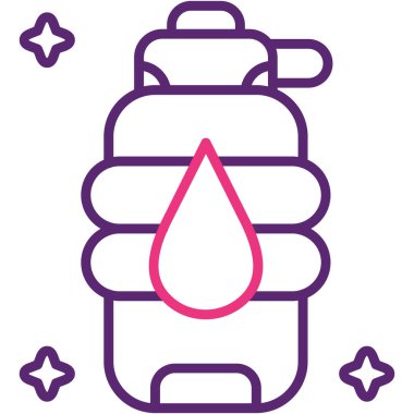 şişe simgesi, vektör illüstrasyonu