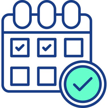 Kontrol listesi. Web simgesi basit tasarım