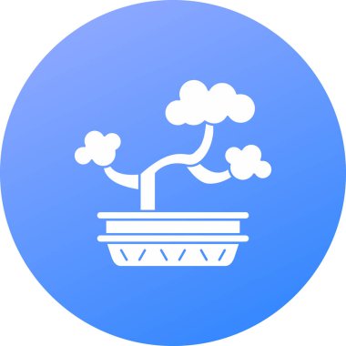 Ağaç simgesinin vektör illüstrasyonu