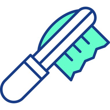 fırça simgesi. özet çizimi