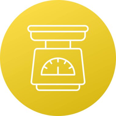 Moda biçimi izole edilmiş arkaplanda ölçek simgesi